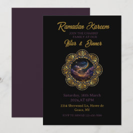 Happy Ramadan Kareem 2025 Iftar diner Party Kaart