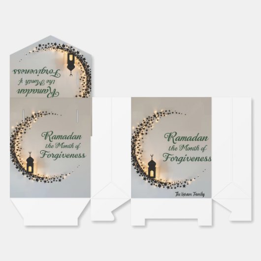 Happy Ramadan Kareem 2026 Favor Boxes Bedankdoosjes (Ongevouwen)