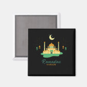 Happy Ramadan Kareem And Eid Mubarak 2026 Magneet (Voorkant / Achterkant)