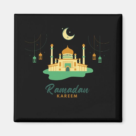 Happy Ramadan Kareem And Eid Mubarak 2026 Magneet (Voorkant)