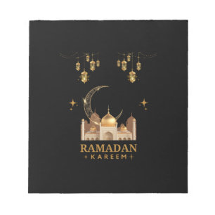 Happy Ramadan Kareem - Eid Mubarak - groeten Notitieblok