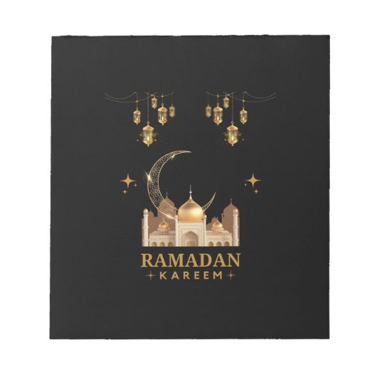 Happy Ramadan Kareem - Eid Mubarak - groeten Notitieblok (Voorkant)