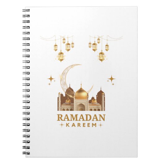Happy Ramadan Kareem - Eid Mubarak - groeten Notitieboek (Voorkant)