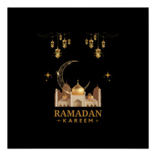 Happy Ramadan Kareem - Eid Mubarak - groeten Perfect Poster