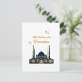 Happy Ramadan Kareem - Eid Mubarak Quotes Feestdagenkaart (Staand voorkant)