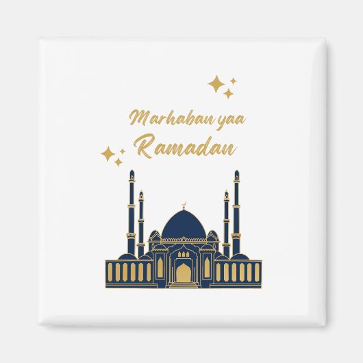 Happy Ramadan Kareem - Eid Mubarak Quotes Magneet (Voorkant)