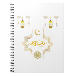 Happy Ramadan Kareem - Eid Mubarak Wishes Holiday Notitieboek