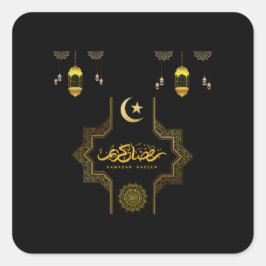 Happy Ramadan Kareem - Eid Mubarak Wishes Vierkante Sticker