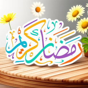 Happy Ramadan Kareem Elegant Islamitische Halve Ma Sticker