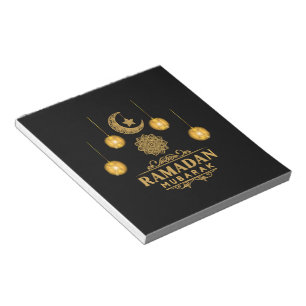 Happy Ramadan Kareem en Eid Mubarak 2023-feestdag Notitieblok
