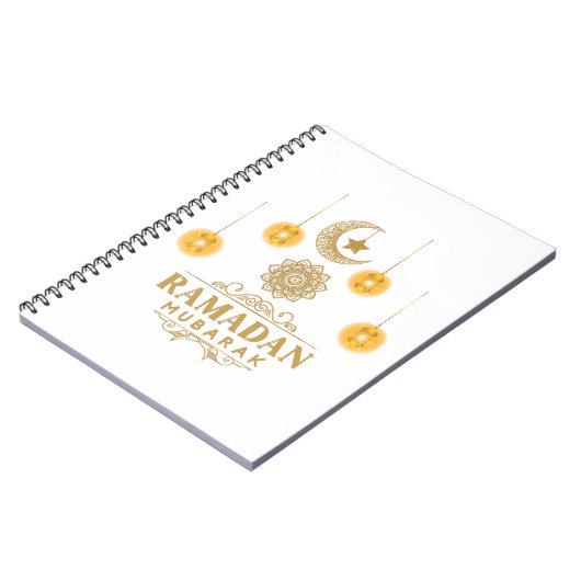 Happy Ramadan Kareem en Eid Mubarak 2023-feestdag Notitieboek (Linkerzijde)