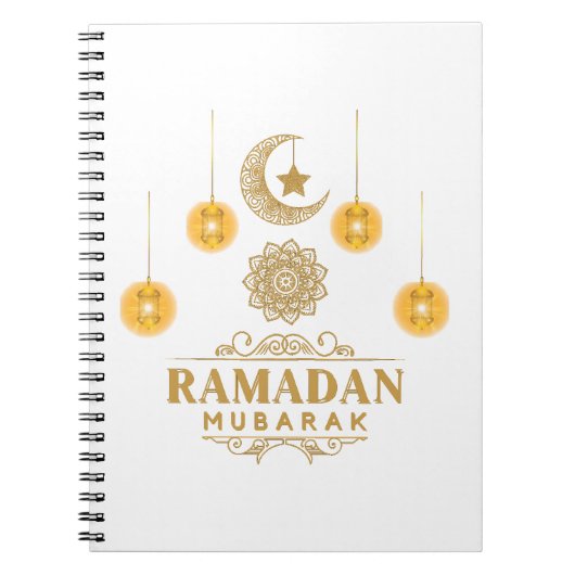 Happy Ramadan Kareem en Eid Mubarak 2023-feestdag Notitieboek (Voorkant)