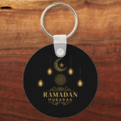 Happy Ramadan Kareem en Eid Mubarak 2023-feestdag Sleutelhanger (Achterkant)