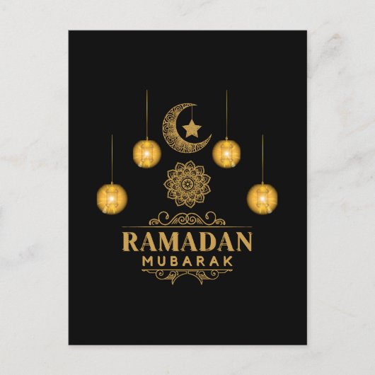 Happy Ramadan Kareem en Eid Mubarak 2023 Feestdagenkaart (Voorkant)