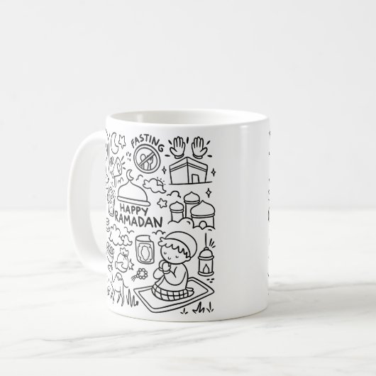 Happy Ramadan Koffiemok (Voorkant links)