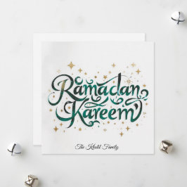 Happy Ramadan Mubarak Ramadan Kareem Gold Muslim Feestdagenkaart