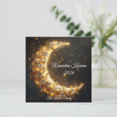 Happy Ramadan Mubarak Ramadan Kareem Hilal Feestdagenkaart (Staand voorkant)