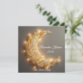 Happy Ramadan Mubarak Ramadan Kareem Hilal Muslim Feestdagenkaart (Staand voorkant)