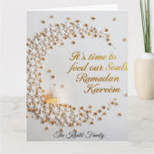 Happy Ramadan Mubarak Ramadan Kareem White Muslim Kaart (Voorkant)