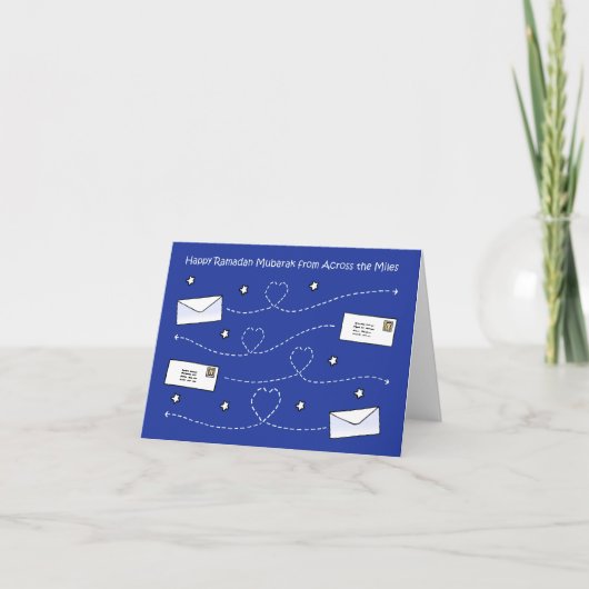 Happy Ramadan over de Miles Kaart (Voorkant)