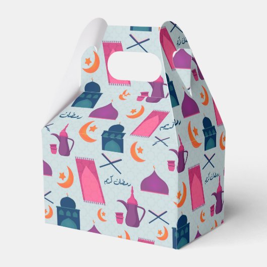 Happy Ramadan Pattern Bedankdoosjes (Achterkant)