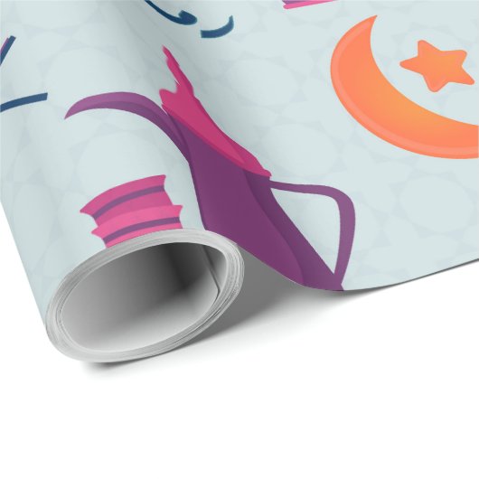 Happy Ramadan Pattern Cadeaupapier (Rol Hoek)