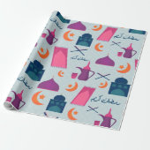 Happy Ramadan Pattern Cadeaupapier (Uitgerold)