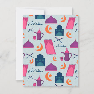 Happy Ramadan Pattern Feestdagenkaart