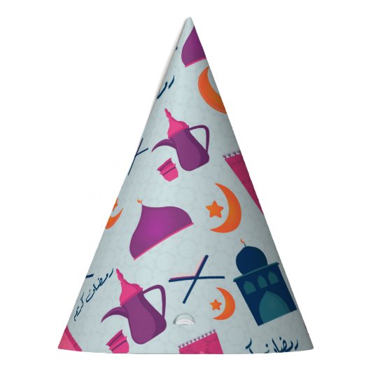 Happy Ramadan Pattern Feesthoedjes (Links)