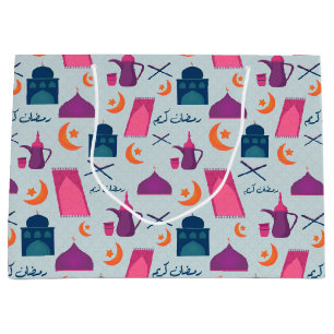 Happy Ramadan Pattern Groot Cadeauzakje