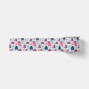 Happy Ramadan Pattern Grosgrain Lint
