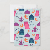 Happy Ramadan Pattern Kaart (Voorkant)