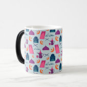Happy Ramadan Pattern Magische Mok (Voorkant links)