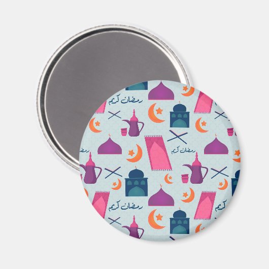 Happy Ramadan Pattern Magneet (Voorkant / Achterkant)