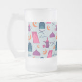 Happy Ramadan Pattern Matglas Bierpul (Links)