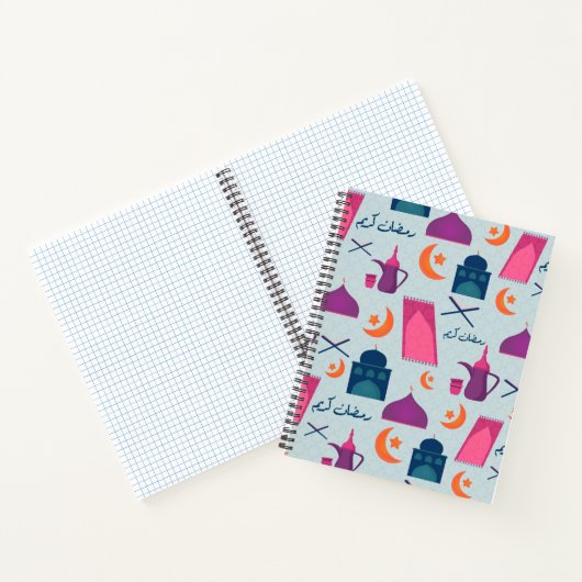 Happy Ramadan Pattern Notitieboek (Binnen)
