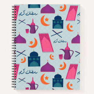 Happy Ramadan Pattern Notitieboek