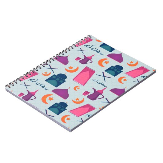 Happy Ramadan Pattern Notitieboek (Linkerzijde)