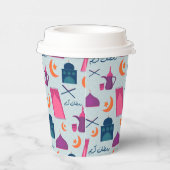 Happy Ramadan Pattern Papieren Bekers (Rechts)