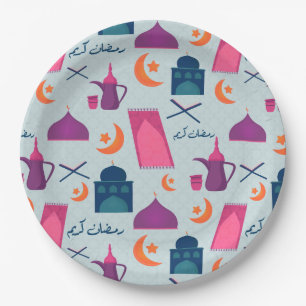 Happy Ramadan Pattern Papieren Bordje
