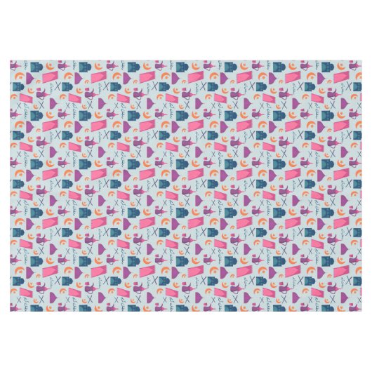 Happy Ramadan Pattern Tafelkleed (Voorkant (Horizontaal))