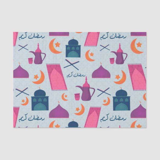 Happy Ramadan Pattern Tissuepapier (Voorkant)