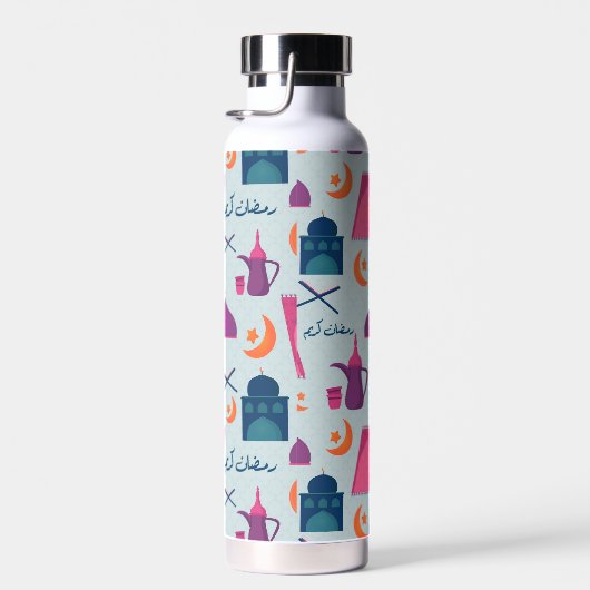 Happy Ramadan Pattern Waterfles (Rechts)