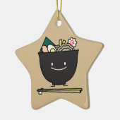 Happy Ramen Bowl Keramisch Ornament (Links)
