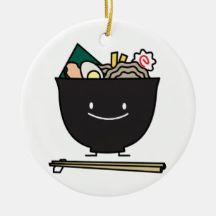 Happy Ramen Bowl Keramisch Ornament