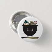 Happy Ramen Bowl Ronde Button 3,2 Cm (Voorkant /achterkant)