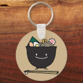 Happy Ramen Bowl Sleutelhanger (Voorkant)