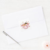 Happy Ramen – Cute & Tasty Vibes! Vierkante Sticker (Envelop)