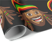 Happy Rasta Man Rastafari Cadeaupapier (Rol Hoek)