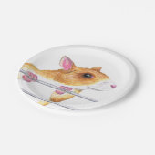 Happy Rat Papier borden Papieren Bordje (Gekanteld)